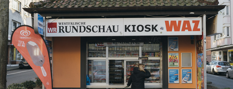 Ansicht eines Kioskhäuschens