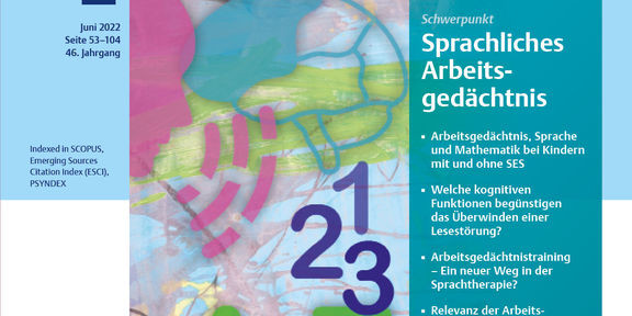 Cover der Zeitschrift Sprache - Stimme - Gehör. 2. Ausgabe von 2022.