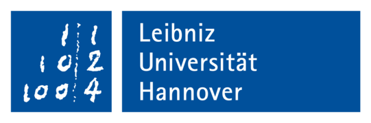 Logo und Schriftmarke der Leibniz Universität Hannover